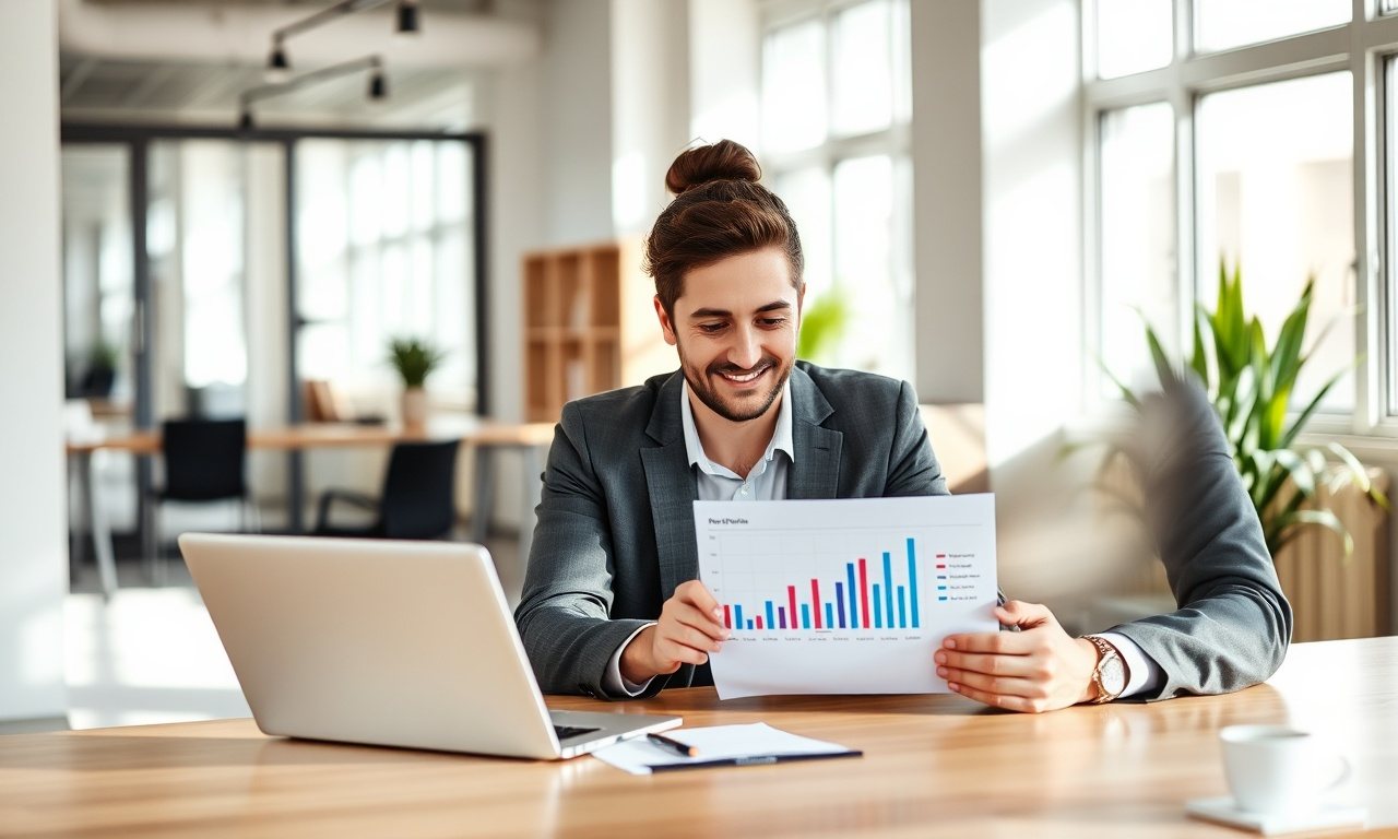 Consulente e imprenditore analizzano i dati di posizionamento di un sito su un portatile